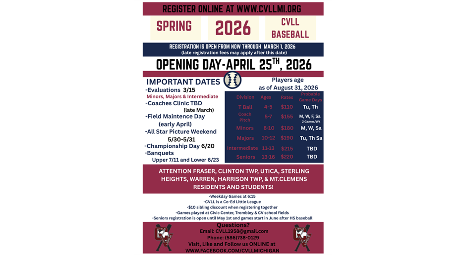 Spring Registration is Open!!!!